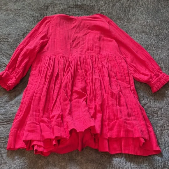 Free People coral dress size S - Picture 3 of 4